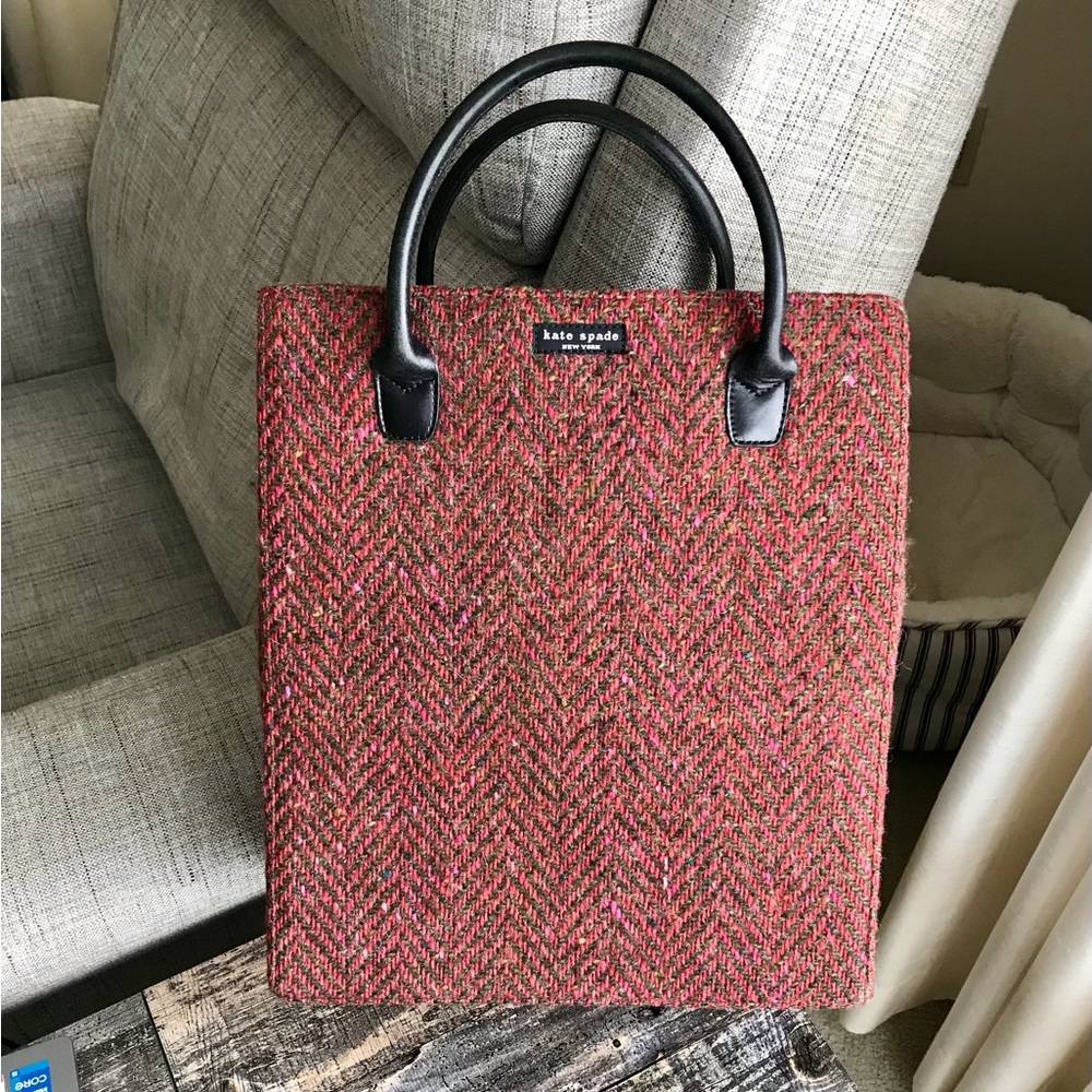 Kate Spade Herringbone Tweed Tote
